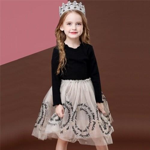 Kids Dresses For Girls Long Sleeve Lace Tutu Dress Birthday Party Costume Princess Dress Girl Clothes Vestidos 2021 платье 38