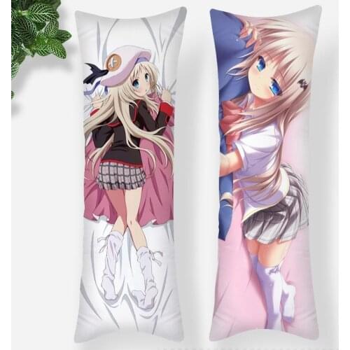 Decor Little Busters! Anime Body Pillow Case 3D Double-Sided Print Silk Smooth Soft Fabric Pillow Cover For Boys Girls Gift 0618