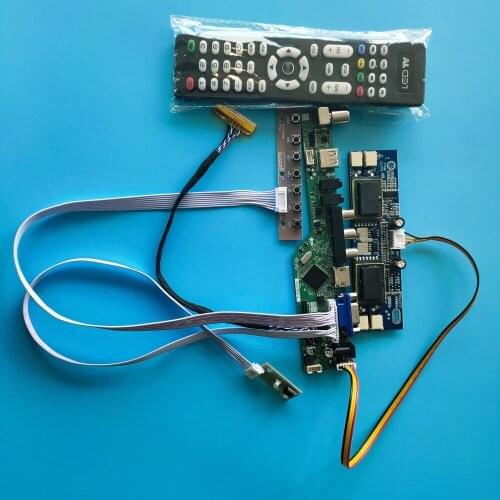 For LM230WF1-TLB3 4 lamps Interface USB Controller Board 30pin 1920X1080 23" Resolution kit LCD Digital Signal AV TV card