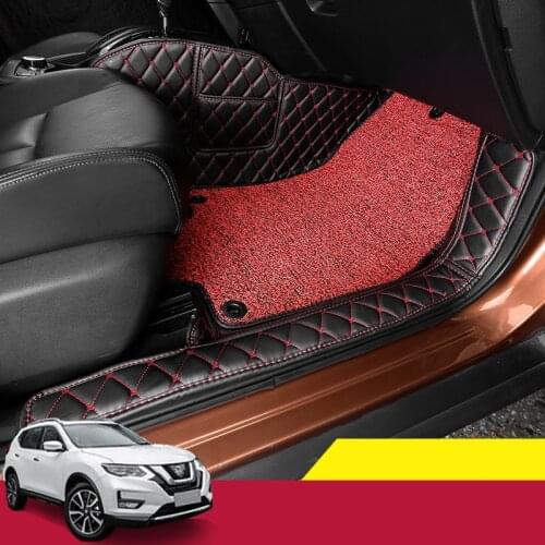 For Nissan X-trail X trail T32 2014-2020 Car Mats Luxury-Surround Leather Floor Mats carpet liners Car mat car interior modified