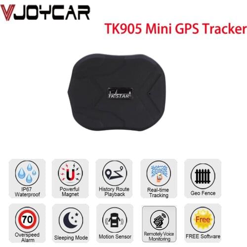 GPS Tracker Car TKSTAR Mini TK905 Voice Monitor 2G Luggage Wallet Tracker Portable GPS Locator Waterproof Magnet Free Web APP