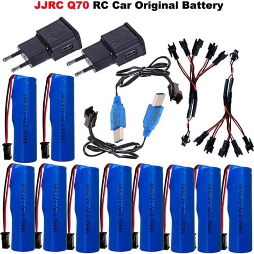 JJRC Q70 RC Car original battery 3.7V 1200mah SM plug battery for 2.4GHz 4WD Twist- Desert Cars High Speed Climbing RC Car Parts