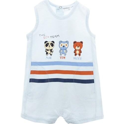 Kavkas Summer Baby Boys Romper Short Sleeve Cotton Baby Boy Clothes 0-24 months Newborn Girls Jumpsuit Infant Clothing
