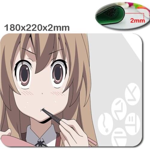 DIY Taiga aisaka eating in toradora New Arrivals Mouse Pad Computer Gaming Mouse Pads For Optical Anti-slip Smooth Mice Mat