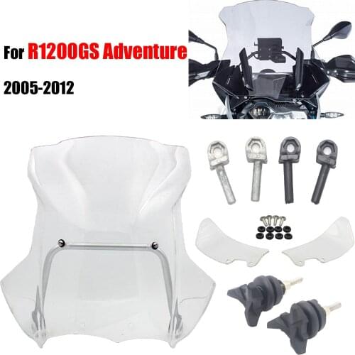 Motorcycle Windshield Wind Deflectors+ navigation bracket For BMW R 1200 GS R1200GS R1200 Adventure Years 2005-2012 2011 2010