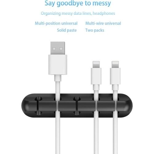 Wire Organizer Desktop Clips Cord Management Phone Cable Clip Winder Management Headphone Cord Holder For Phone Data Cable