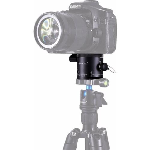 PULUZ Aluminum Alloy Panoramic Indexing Rotator Ball Head for DSLR Camera Tripod