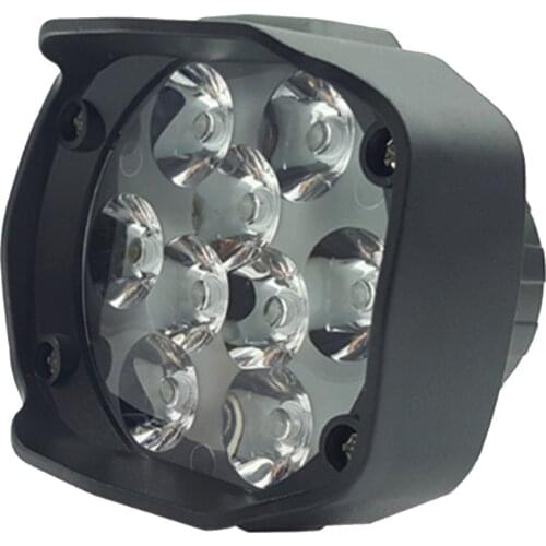 1 Pc 6000K Motorcycle Headlight 9 LED 6W DC12V Super Bright Fog Spot White Work Light For Motorcycles Electric Bicycles