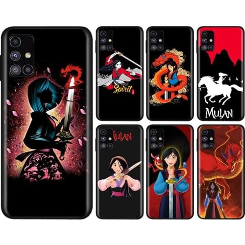 Princess mulan For Samsung Note 20 10 9 8 Ultra lite Plus Pro F62 M62 M60 M40 M31S M21 M20 M10S Soft Phone Case