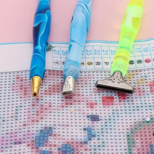 6 Pcs/Set Replacement Pen Heads For Diamond Painting Quick Cases Tool DIY Cross Stitch Embroidery Metal Point Drill Pen Heads