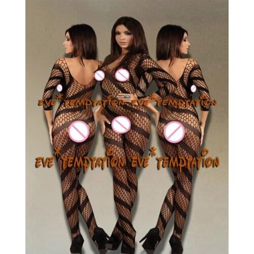 Plus Size Sexy Lingerie Hot Fishnet Open Crotch Exotic Lingerie Underwear Porn Babydoll Lenceria Sexy Costumes Sex Products A110