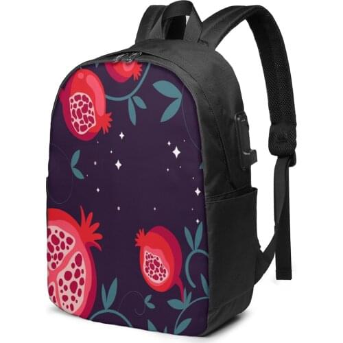 School Bag for Boy and Girl Yalda Pattern Backpack with USB Charging Funny Daypack For Teenager Student