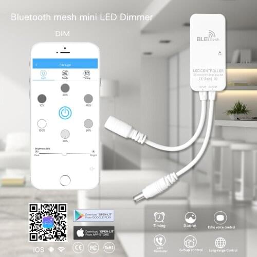 LED Strip Controller Mini Bluetooth for 3528 5050 Dimming RGB RGBW RGBCCT LED Light Strip APP Controller Android IOS DC9V-24V