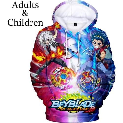 Beyblade Burst Evolution 3D Hoodies Men Women Sweatshirts Harajuku Kids Hoodie pullovers Print 3D Cartoon Hoodies streetwear