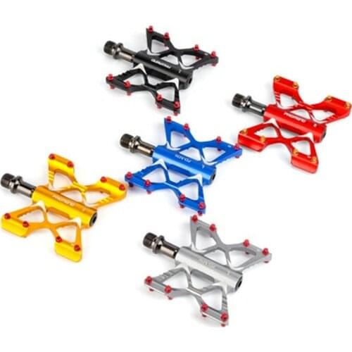 Ultra-light Aluminum Alloy Axle Bicycle Pedal CNC Mountain Bike Pedals Road MTB pedales bicicleta 3 Bearings Body BMX
