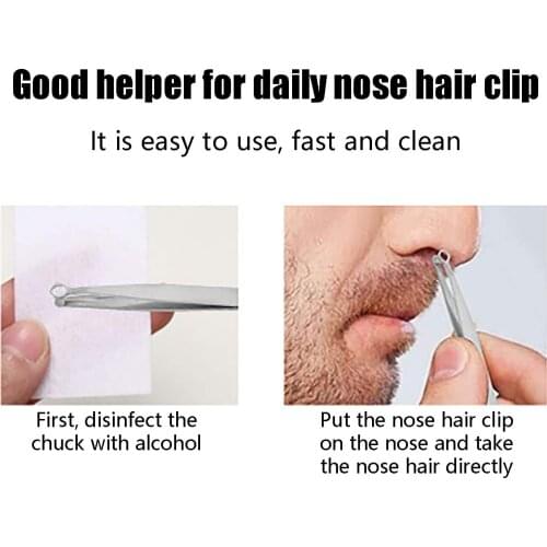 Universal Trimming Tip Round Steel Stainless Tweezers Hair Perfectly Removal Nose Hair Removal NoseTweezers Wholesale Price 2021