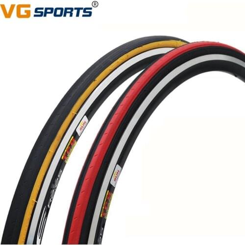 KENDA bicycle tire 700 fixie bike tires 700*23C bicicleta pneu 700C ultralight 430g retro racing road bike tyres red yellow side