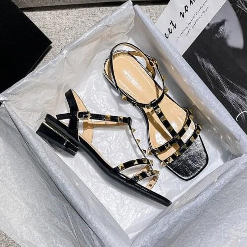 Fresh Summer Transparent Chunky High Heels Shoes Women Sandalias Fairy Solid Narrow Band Slip on Gladiator Sandals Woman 2021