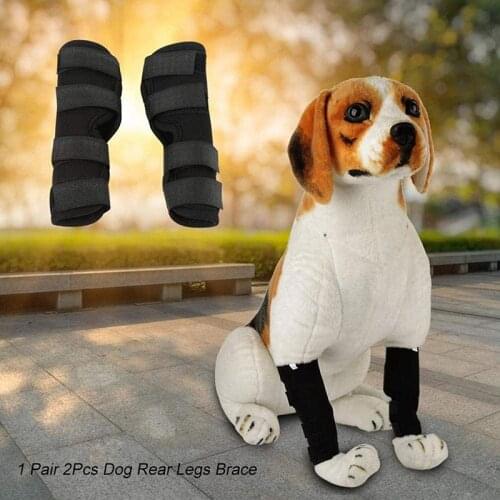 1pair Legs Brace Dog Recovery Bandage Pet Knee Pad Protector Wounds Heal Fixed Tools Pet Dog Leggings