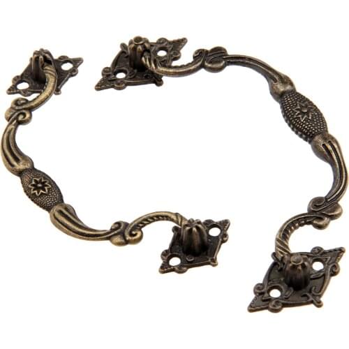 1Pc Antique Bronze Furniture Bookcase Handles Kitchen Dresser Cupboard Box Drawer Door Wardrobe Cabinet Pulls Ring Handle Knobs