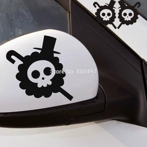 2 x Funny Car Covers Car-styling Car Sticker Skull Umbrella Decal for Ford Chevrolet Volkswagen Honda Hyundai Peugeot Skoda Kia