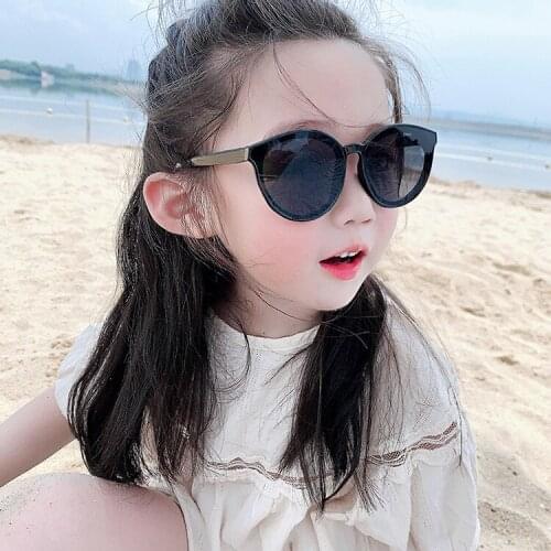 2021 New Childrens Sunglasses Kids Solid Color Eye Protection Ultraviolet-proof Glasses Leisure Unisex Eyeglass