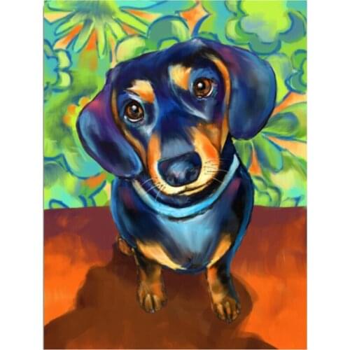 2021 New 5D DIY Full Round/Square Diamond Painting Animal Dog Cross Stitch 3D Embroidery Rhinestone Mosaic Home Decor Gift Y541