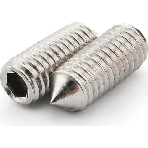 304 Stainless Steel Tip Head Inner Six Angle Set Screws M3*3