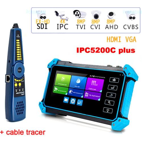 5inch CCTV Testing Monitor IPC5200/ IPC5200C PLUS HD coaxial 8MP IP CVI TVI AHD SDI Analog Multi-function CCTV Testing Monitor