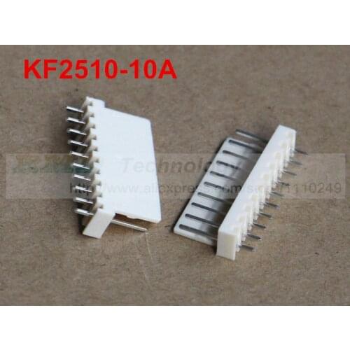 50pcs/lot KF2510 KF2510-10A male connector Pin header 2.54mm 10pin free shipping