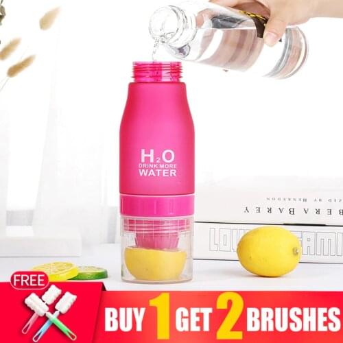650ml My Sport Lemon Water Bottle Sport Nutrition Creative Cup Plastic Gourd Climbing Eco Friendly My Bottles Bpa Free Drinkware