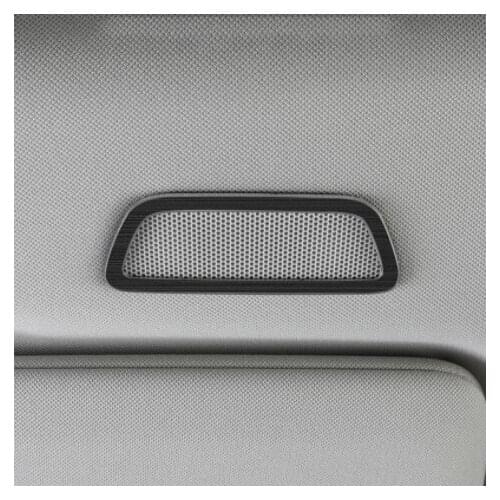 Stainless Steel Car Interior Roof Sound Audio Tweeter Speaker Decorative Trim Cover For Volvo XC60 2018 2019 2020 Accessories