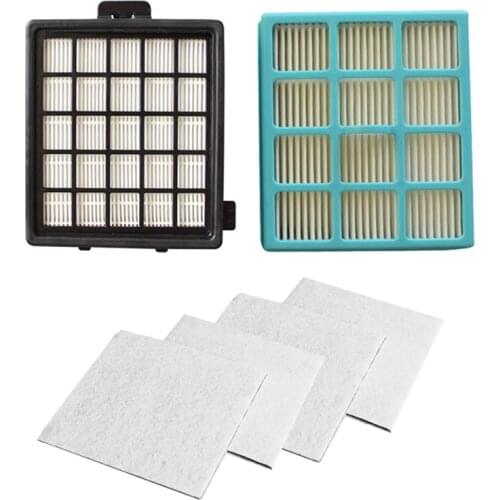 Hot TOD-2Pcs Hepa Filter & 4Pcs Motor Cotton Filter for FC8134 FC8135 FC8136 FC8142 FC8146 FC8148 FC8140 FC8144