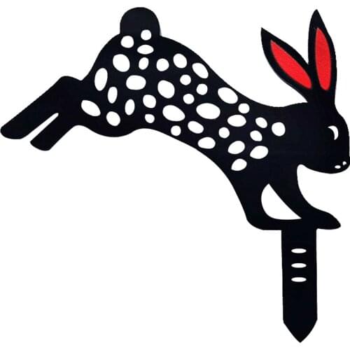 Artificial Animal Garden Prop Decoration Acrylic Ornament Easter Bunny Yard Art Ornament Miniature Home Decoration