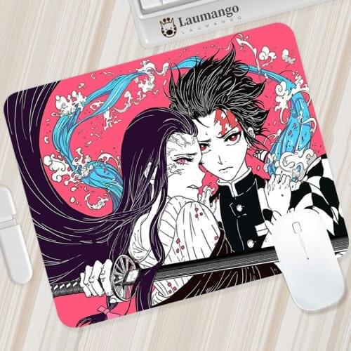 Demon Slayer Mouse Pads Cheap Gaming Laptop Mats For Pc Pad Gamer Rug Full Barato Mousepad Kawaii Accessories Deskmat Diy Carpet