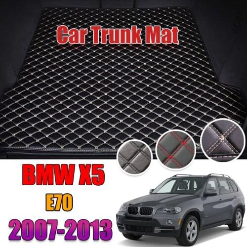 Leather Car Trunk Mat For BMW X5 E70 2007-2013 Trunk Boot Mat X5 Liner Pad BMW E70 Cargo pad Carpet Tail Cargo Liners 2010 2012