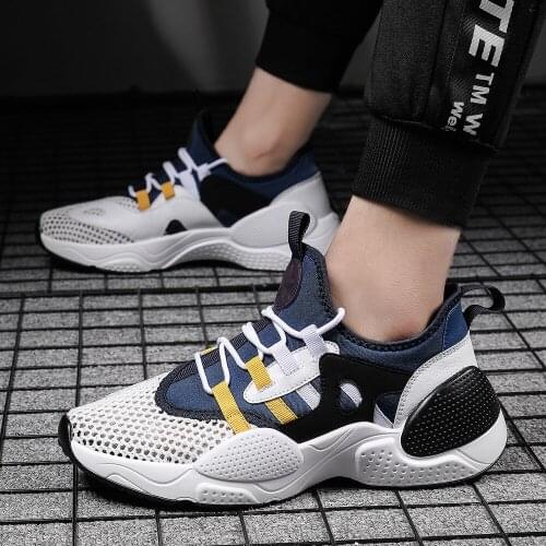 Men shoes summer mesh trendy 2020 versatile sports casual shoes breathable soft sole non-slip sneakers Deodorant running shoes46