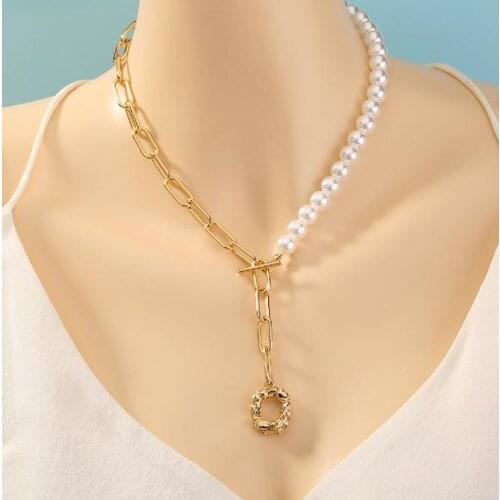 Favorite Pearl Jewelry White Color South Sea Shell Pearls Gold Filed Chain Adjustable Necklace Charming Women Gift