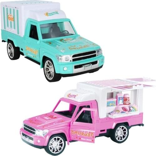 Electric Light Music Remote Control Dessert Car Four Road Spread Car Children Play Simulation Ice Cream Car Toys