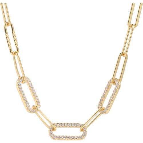 925 Sterling Silver Zircon Necklace Minimalist Gift For Woman 2021 New Designer Gold Necklaces Sets Women Luxury Jewelry