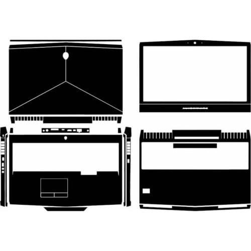 KH Laptop Sticker Skin Decals Cover Protector Guard for Dell Alienware m17 r5 2018 NO Tobii Eye Tracking