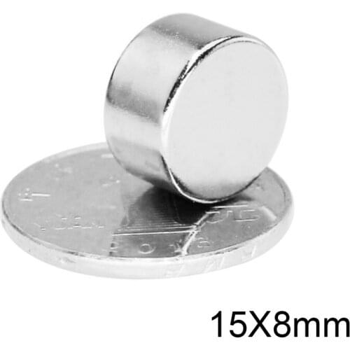 2/5/10/20/30pcs 15x8 Small Magnets 15mmx8mm N35 circular Neodymium Magnet 15x8mm Permanent NdFeB Magnet 15*8 Disc magnet