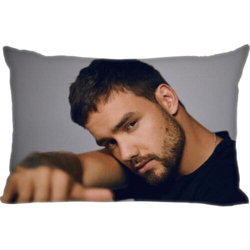 New Liam Payne Pillow Cover Bedroom Home Office Decorative Pillowcase Rectangle Zipper Pillow Cases Satin A1.29