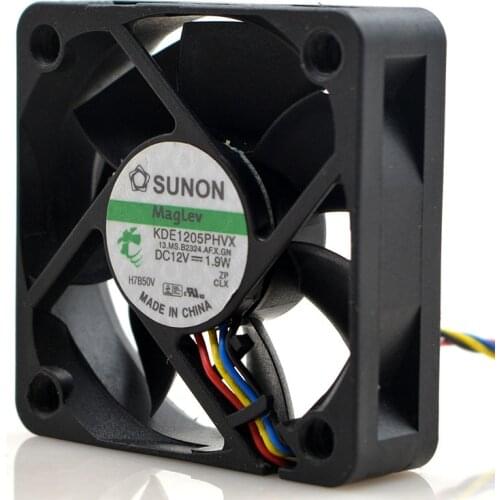 FOR SUNON 5015 5CM 12v 1.9W KDE1205PHVX 4-wire PWM speed control cooling fan