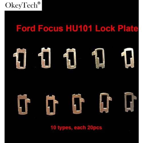 Okeytech 200pcs/lot Car Lock Reed Plate For Ford Fiesta Focus Ecospo Auto Repair Locksmith Tools Kit Accesories Spring As Gift
