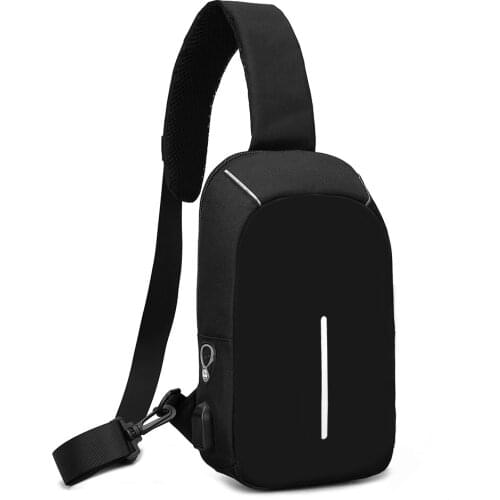 Outdoor leisure usb mens bag creative mens chest bag multifunctional small satchel