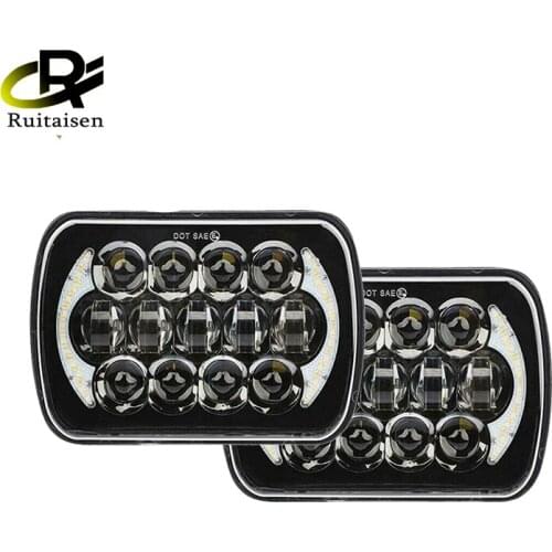 Truck 210W 5X7 Inch 7X6 Inch Projector High Low Beam Led Headlights With Angel Eyes DRL For Chevrolet Jeep Cherokee XJ H6054 H5