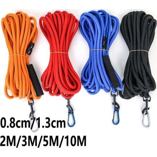 2m/3m/5m/10m Custom Length Nylon Dog Leash Reflective Pet Dog Lead Heavy Duty Traction Rope P Chain Dog Training Leashes