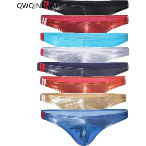 8PCS/Lot Sexy Men Underwear Bulge Pouch G-string Jockstraps Briefs Underpants Triangle for Mens Lingerie Panties Briefs Thong