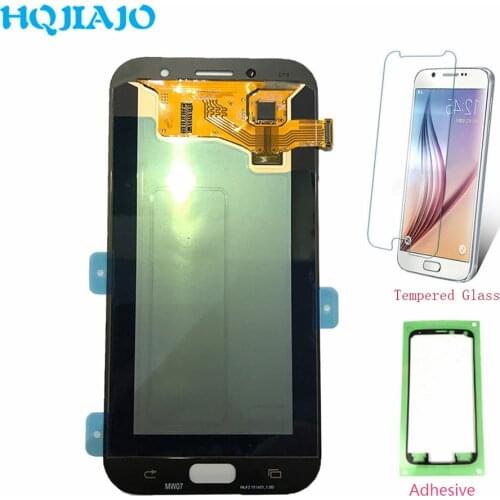 Test AMOLED LCD Screen For Samsung A720 LCD Display Touch Screen Digitizer For Samsung Galaxy A7 2017 A720F Assembly A720 LCD